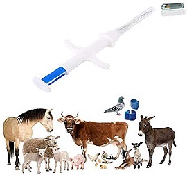 5PACK 1.25 X 7mm Pet ID Microchip 134.2kHz ISO11784/ISO11784/FDX-B Pet Animal RFID Tags